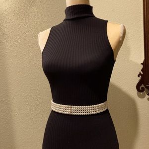 Bebe black sleeveless top